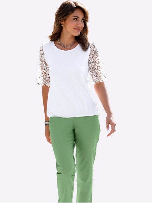 T-shirt En Dentelle 95% Viscose (ecovero) - Taille Standard - Witt - Kiabi