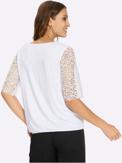 T-shirt En Dentelle 95% Viscose (ecovero) - Taille Standard - Witt - Kiabi