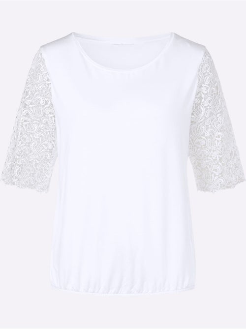 T-shirt En Dentelle 95% Viscose (ecovero) - Taille Standard - Witt - Kiabi