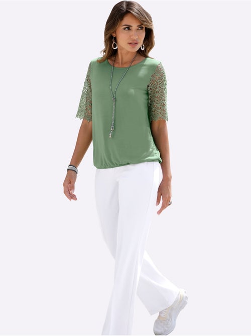 T-shirt En Dentelle 95% Viscose (ecovero) - Taille Standard - Witt - Kiabi