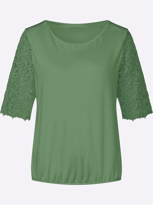 T-shirt En Dentelle 95% Viscose (ecovero) - Taille Standard - Witt - Kiabi