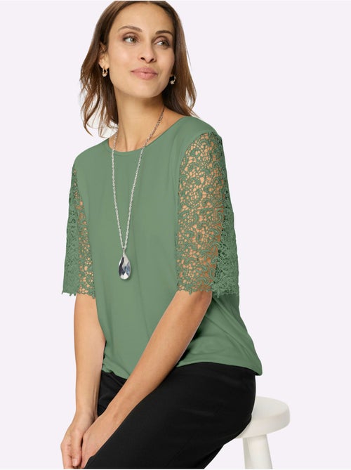 T-shirt En Dentelle 95% Viscose (ecovero) - Taille Standard - Witt - Kiabi