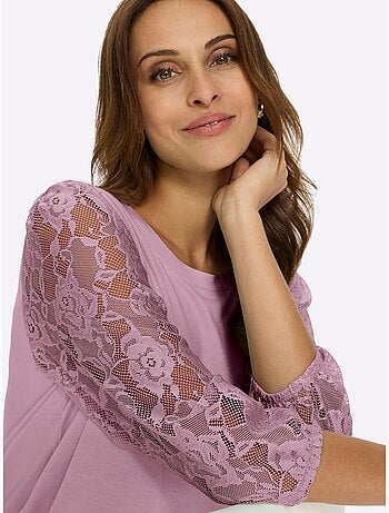 T-shirt En Dentelle Affinant - Taille Standard - Witt