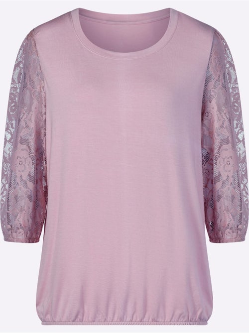 T-shirt en dentelle affinant - taille standard - witt - Kiabi T-shirt en dentelle affinant - taille standard - witt - Kiabi