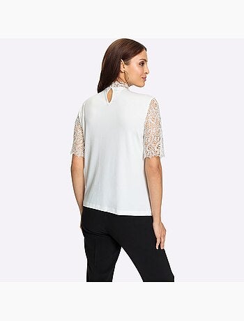 T-shirt En Dentelle Avec Dentelle Transparente - Taille Standard - Witt