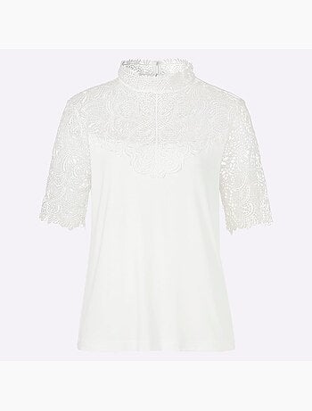 T-shirt En Dentelle Avec Dentelle Transparente - Taille Standard - Witt