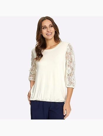 T-shirt En Dentelle Avec Viscose (ecovero) - Taille Standard - Witt