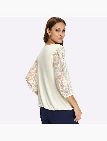 T-shirt En Dentelle Avec Viscose (ecovero) - Taille Standard - Witt