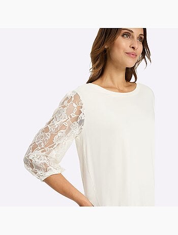 T-shirt En Dentelle Avec Viscose (ecovero) - Taille Standard - Witt