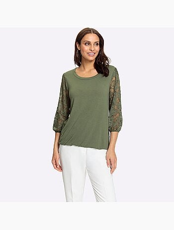 T-shirt En Dentelle Avec Viscose (ecovero) - Taille Standard - Witt