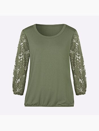 T-shirt En Dentelle Avec Viscose (ecovero) - Taille Standard - Witt