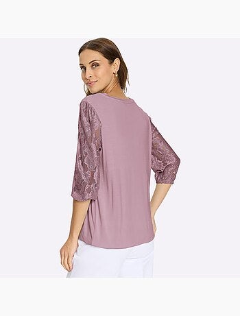 T-shirt En Dentelle Avec Viscose (ecovero) - Taille Standard - Witt