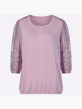 T-shirt En Dentelle Avec Viscose (ecovero) - Taille Standard - Witt