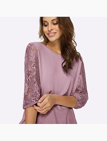 T-shirt En Dentelle Avec Viscose (ecovero) - Taille Standard - Witt