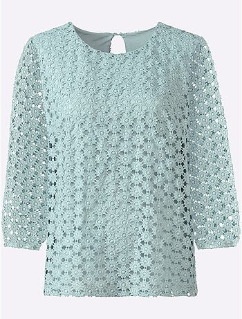 T-shirt en dentelle dentelle aux manches - taille standard - witt