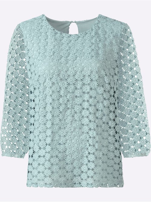 T-shirt En Dentelle Dentelle Aux Manches - Taille Standard - Witt - Kiabi