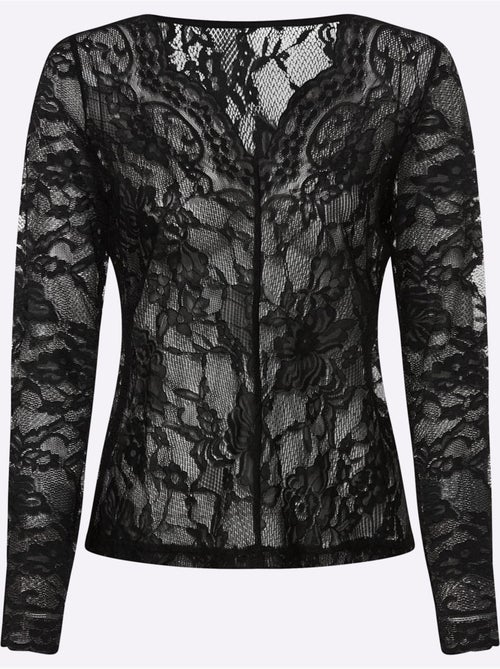T-shirt En Dentelle Dentelle Florale Brodée - Taille Standard - Helline - Kiabi T-shirt En Dentelle Dentelle Florale Brodée - Taille Standard - Helline - Kiabi