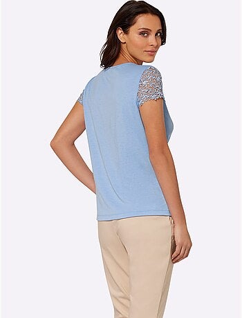 T-shirt En Dentelle Empiècement En Dentelle - Taille Standard - Witt