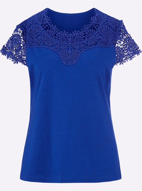 T-shirt En Dentelle Empiècement En Dentelle - Taille Standard - Witt - Kiabi T-shirt En Dentelle Empiècement En Dentelle - Taille Standard - Witt - Kiabi