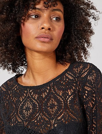 T-shirt en dentelle - Kiabi