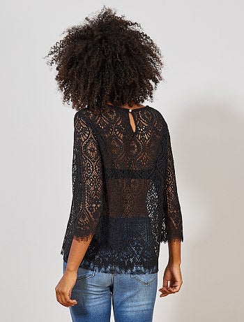 T-shirt en dentelle - Kiabi