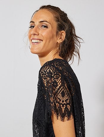 T-shirt en dentelle
