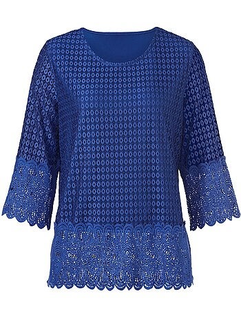 T-shirt En Dentelle Opaque Avec Doublure - Taille Standard - Witt