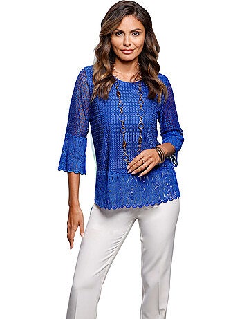 T-shirt En Dentelle Opaque Avec Doublure - Taille Standard - Witt