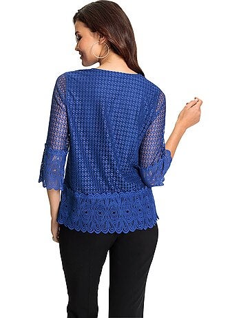 T-shirt En Dentelle Opaque Avec Doublure - Taille Standard - Witt