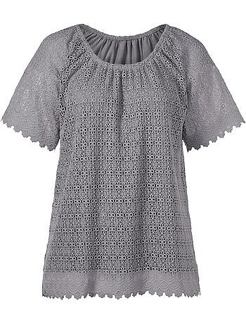 T-shirt En Dentelle Opaque Avec Doublure - Taille Standard - Witt