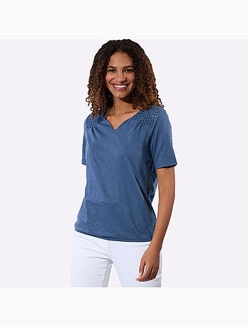 T-shirt En Dentelle Pur Coton - Taille Standard - Witt