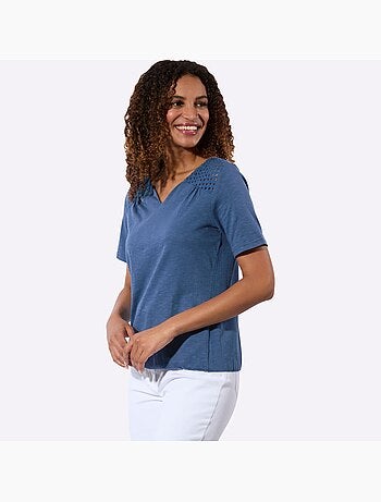T-shirt En Dentelle Pur Coton - Taille Standard - Witt
