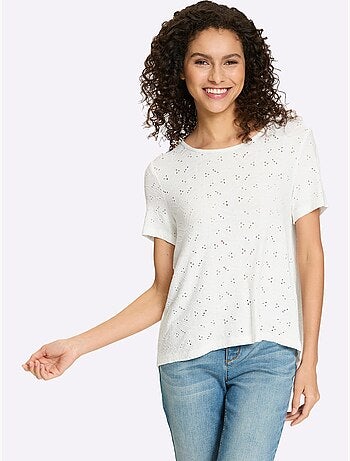 T-shirt En Dentelle Qualité Dentelle Transparente - Taille Standard - Helline