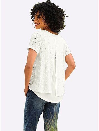 T-shirt En Dentelle Qualité Dentelle Transparente - Taille Standard - Helline