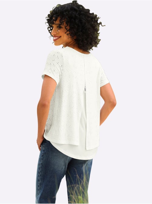T-shirt En Dentelle Qualité Dentelle Transparente - Taille Standard - Helline - Kiabi T-shirt En Dentelle Qualité Dentelle Transparente - Taille Standard - Helline - Kiabi