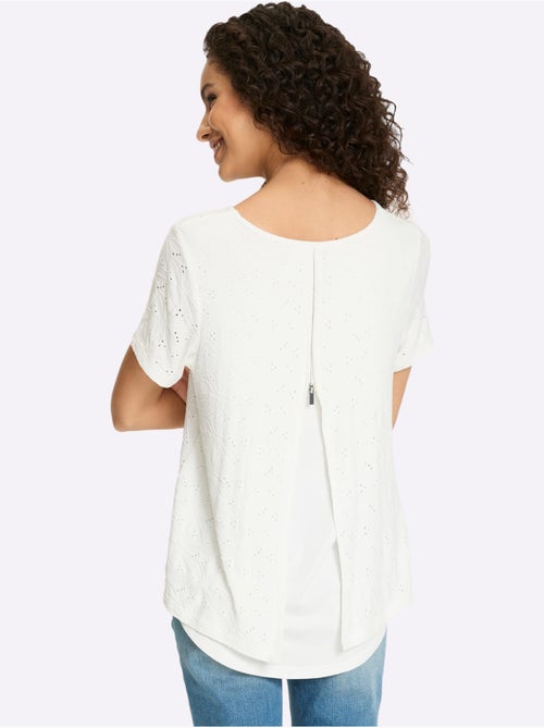 T-shirt En Dentelle Qualité Dentelle Transparente - Taille Standard - Helline - Kiabi T-shirt En Dentelle Qualité Dentelle Transparente - Taille Standard - Helline - Kiabi
