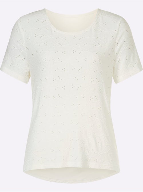T-shirt En Dentelle Qualité Dentelle Transparente - Taille Standard - Helline - Kiabi T-shirt En Dentelle Qualité Dentelle Transparente - Taille Standard - Helline - Kiabi