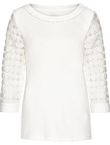 T-shirt En Dentelle Qualité Indéformable - Taille Standard - Witt