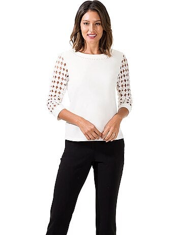 T-shirt En Dentelle Qualité Indéformable - Taille Standard - Witt