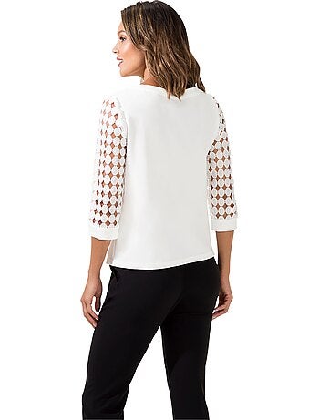 T-shirt En Dentelle Qualité Indéformable - Taille Standard - Witt