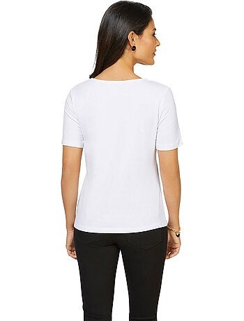 T-shirt En Dentelle Ultra-doux Avec Modal - Taille Standard - helline