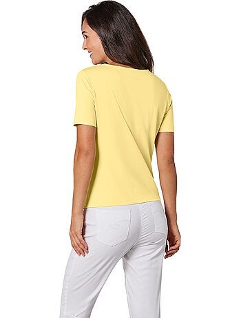 T-shirt En Dentelle Ultra-doux Avec Modal - Taille Standard - helline