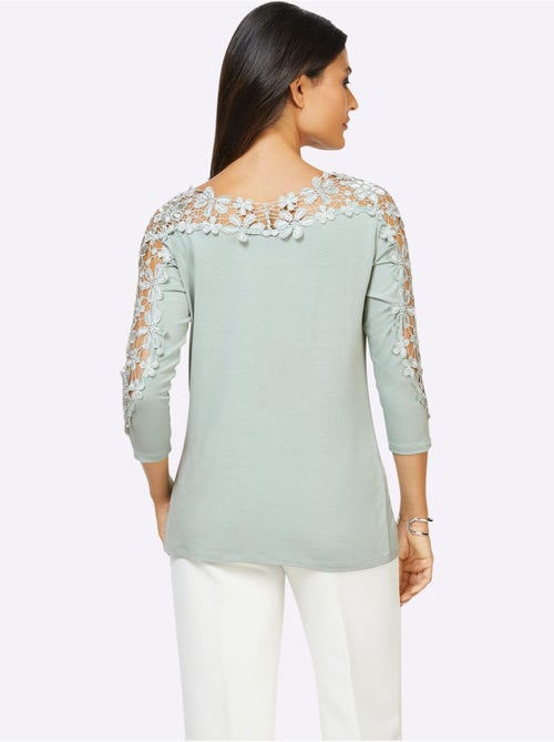 T-shirt En Dentelle Viscose - Taille Standard - Helline - Kiabi