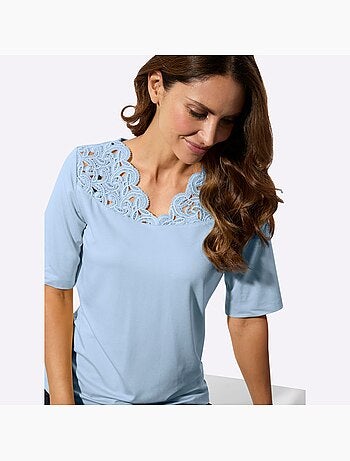 T-shirt En Dentelle Viscose - Taille Standard - Witt