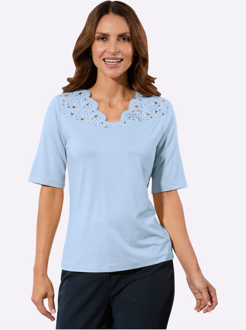 T-shirt En Dentelle Viscose - Taille Standard - Witt - Kiabi