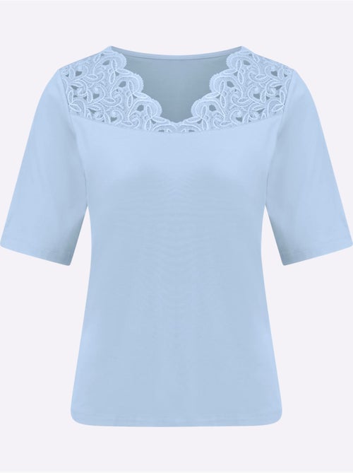 T-shirt En Dentelle Viscose - Taille Standard - Witt - Kiabi