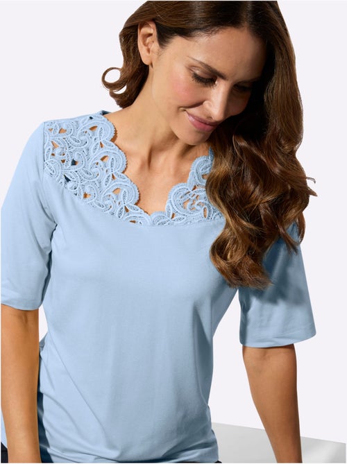 T-shirt En Dentelle Viscose - Taille Standard - Witt - Kiabi