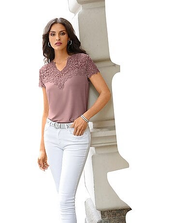 T-shirt En Dentelle Viscose - Taille Standard - Witt