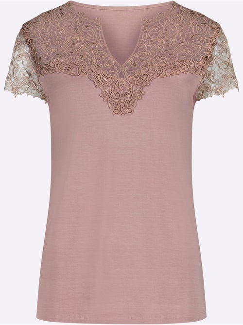 T-shirt En Dentelle Viscose - Taille Standard - Witt - Kiabi