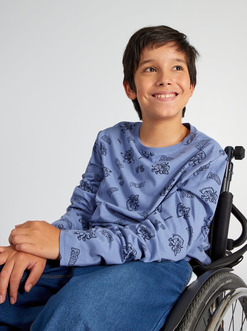 T-shirt en en jersey - So Easy Bleu - Kiabi